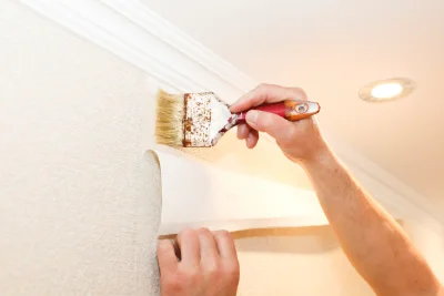 Pose de papier peint à Nerbis — revêtements muraux et toiles de verre